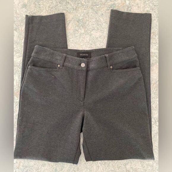Talbots Pants - Talbots Women's Gray/Black Size 8 Point Pants